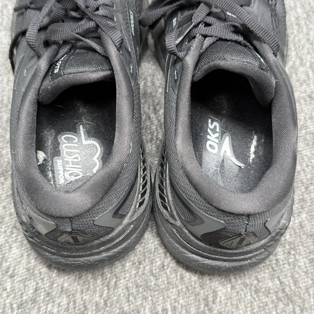 Brooks Adrenaline GTS 23 Running Shoes Womens Size 8.5 Wide Black Guiderails